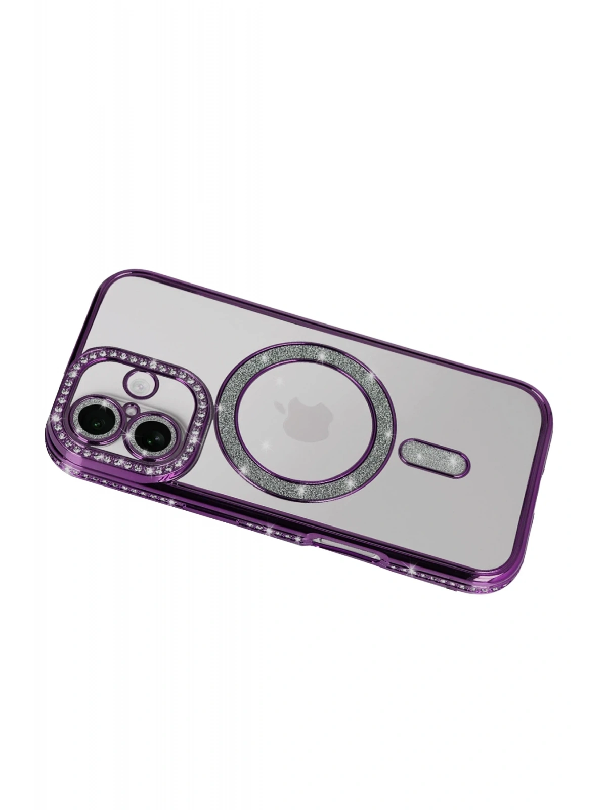 Newface Apple iPhone 17 Joke Simli Magneticsafe Kılıf - Derin Mor