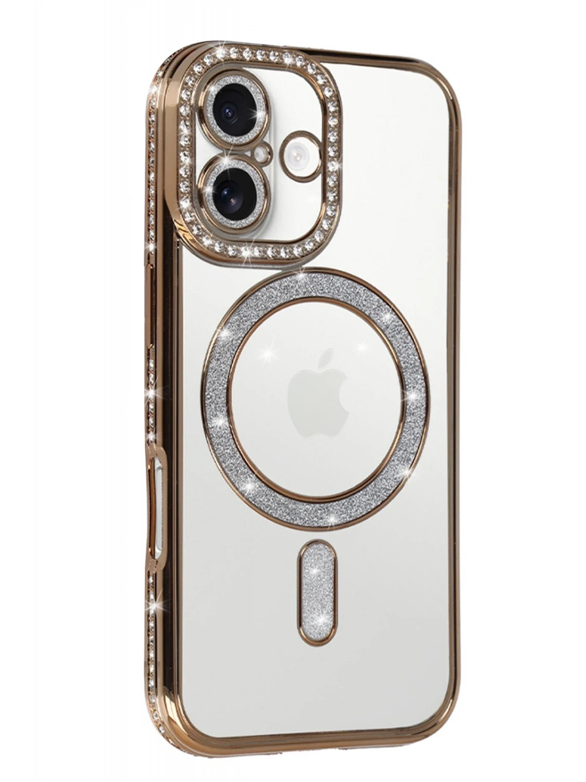 Newface Apple iPhone 17 Joke Simli Magneticsafe Kılıf - Gold