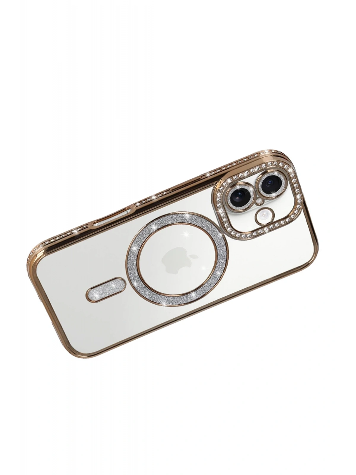 Newface Apple iPhone 17 Joke Simli Magneticsafe Kılıf - Gold