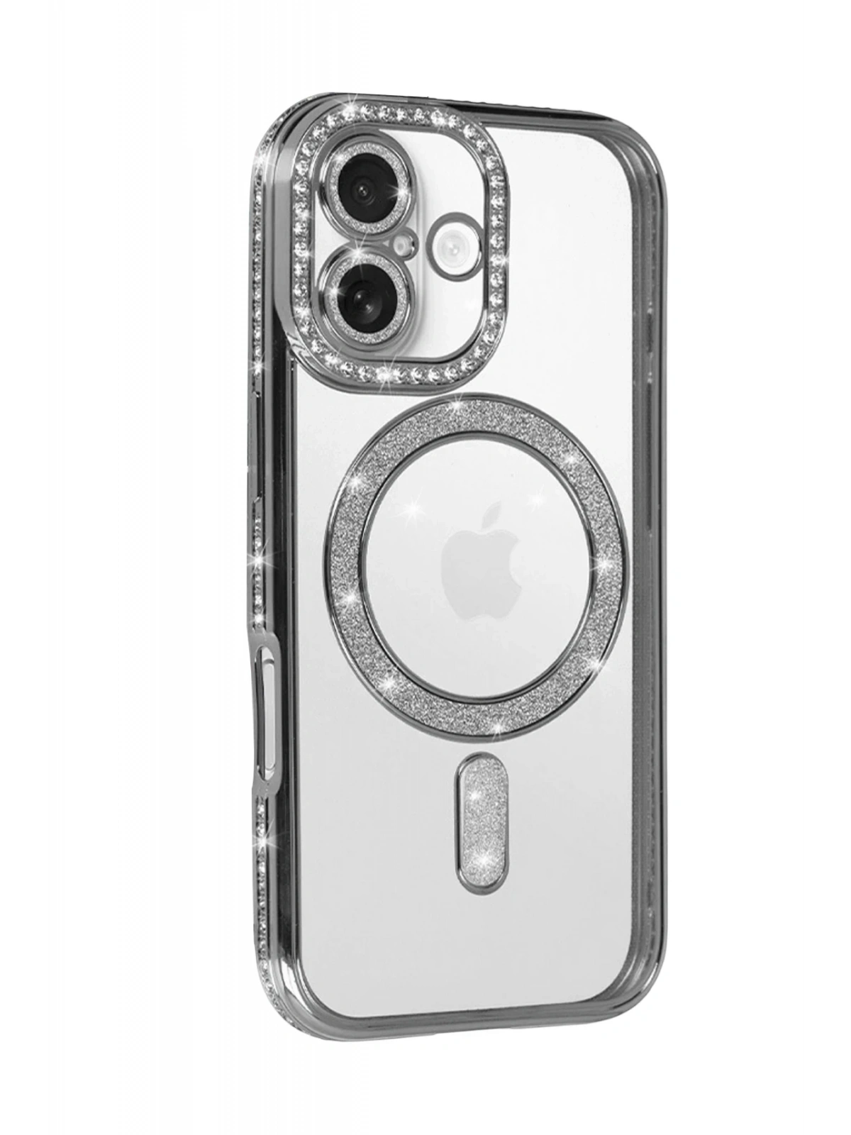 Newface Apple iPhone 17 Joke Simli Magneticsafe Kılıf - Gümüş