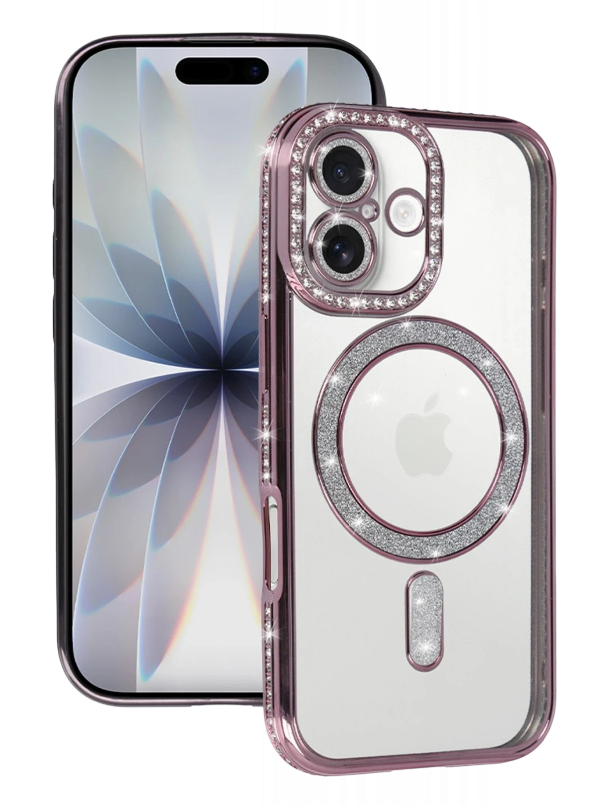 Newface Apple iPhone 17 Joke Simli Magneticsafe Kılıf - Pembe