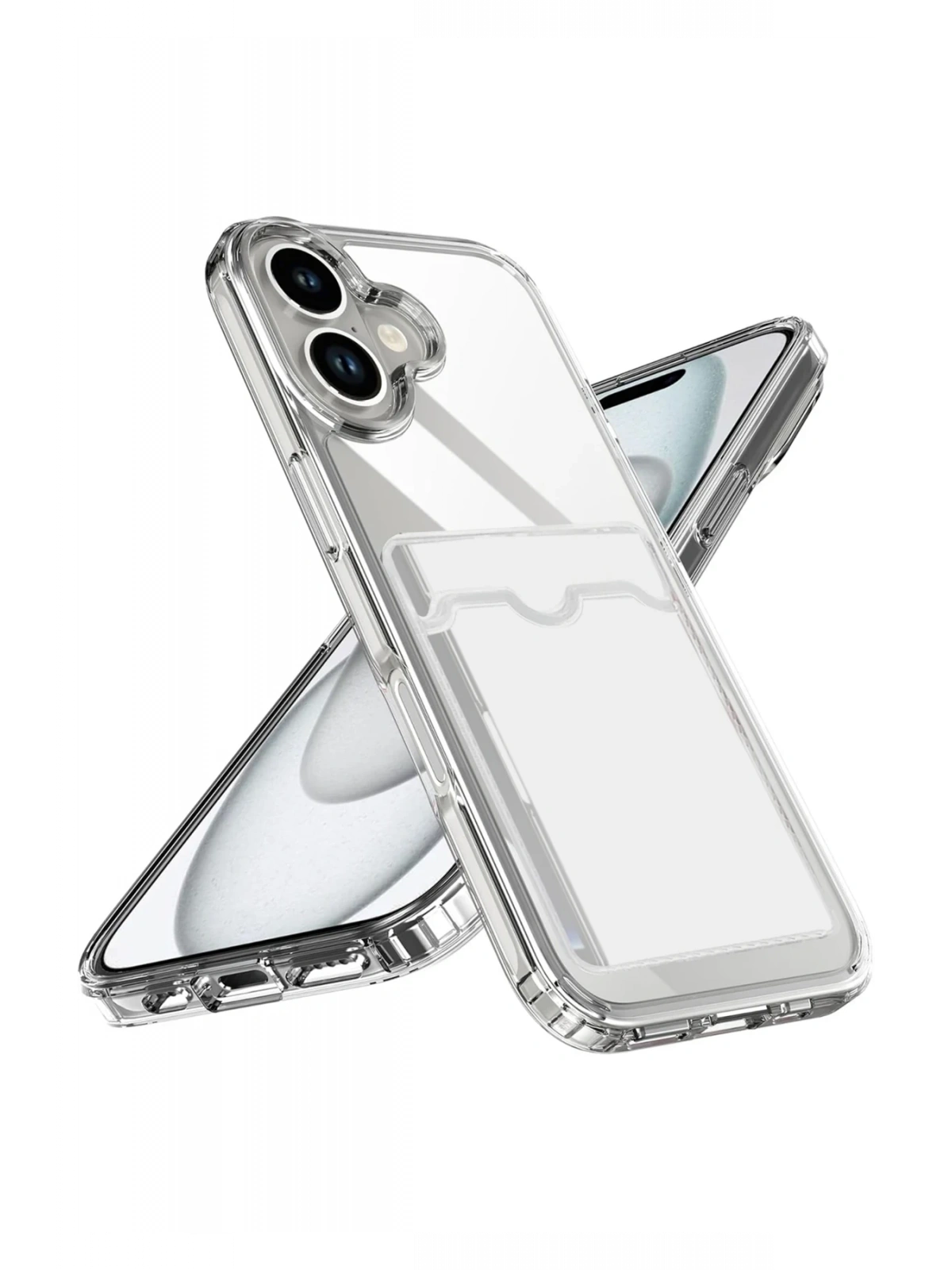 Newface Apple iPhone 17 Kart Şeffaf Silikon - Şeffaf