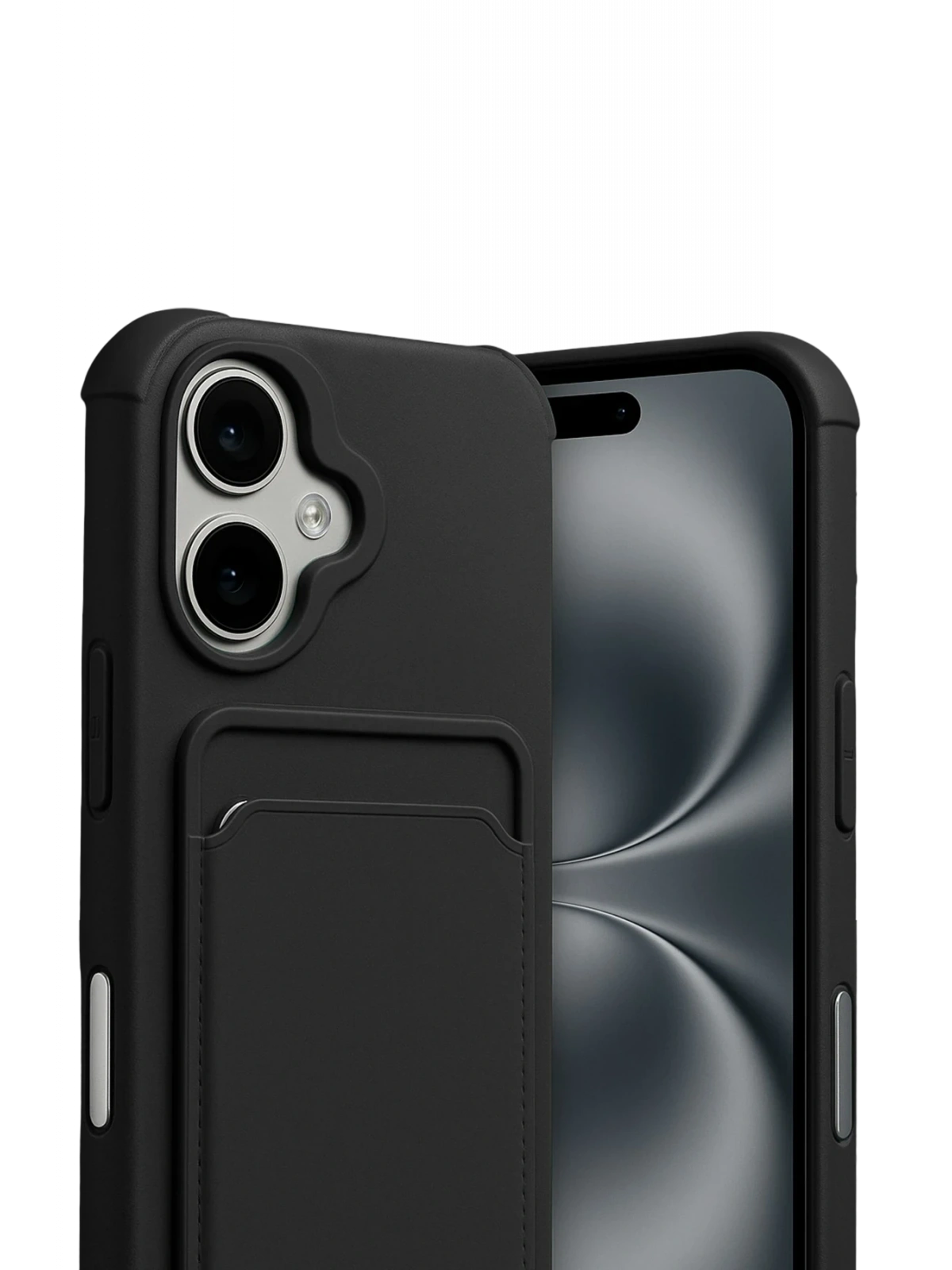 Newface Apple iPhone 17 Kelvin Kartvizitli Silikon - Siyah