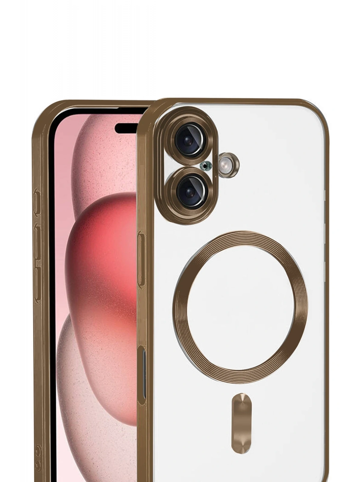Newface Apple iPhone 17 Kross Magneticsafe Kapak - Çöl Titanyum