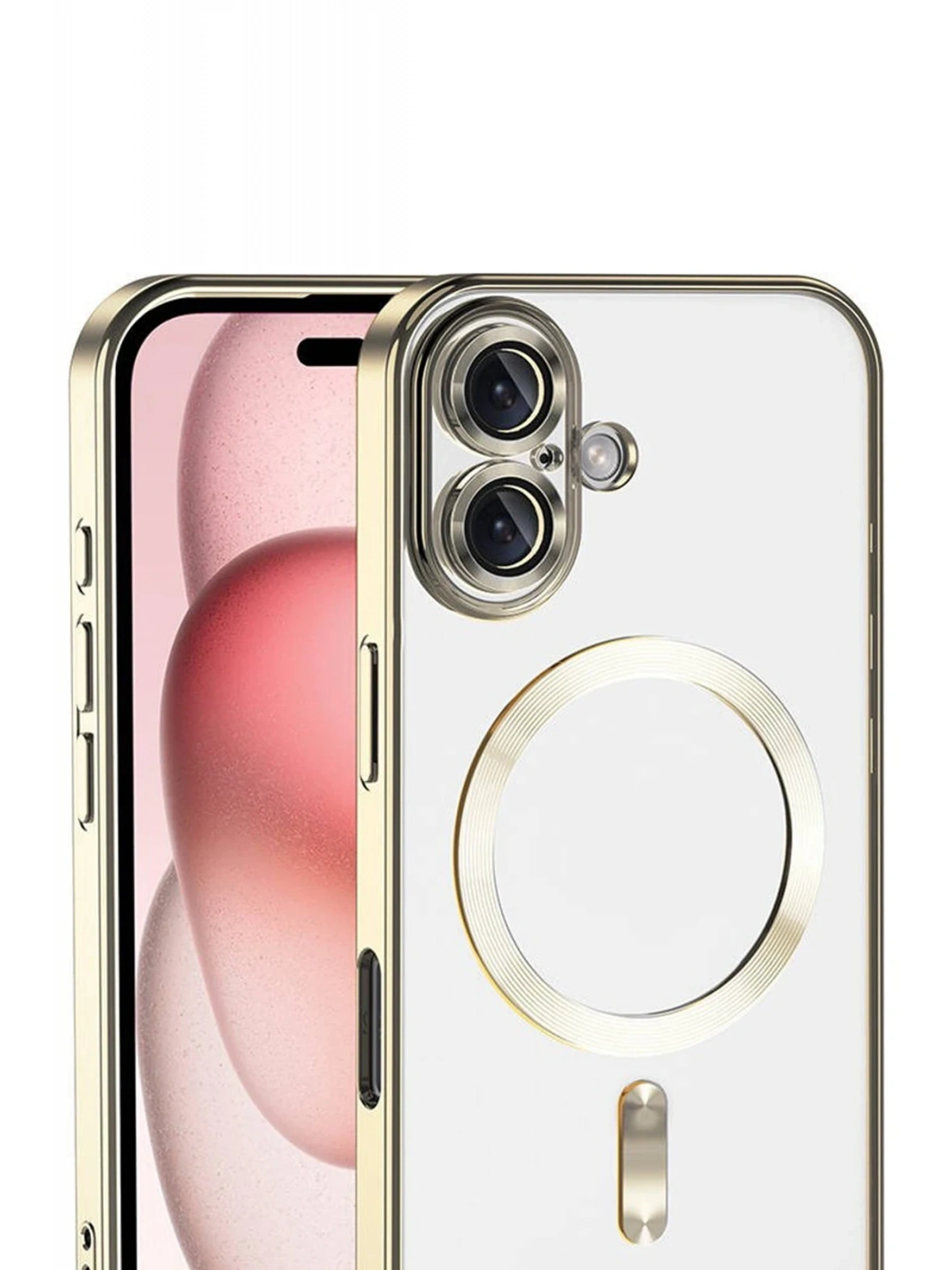 Newface Apple iPhone 17 Kross Magneticsafe Kapak - Gold