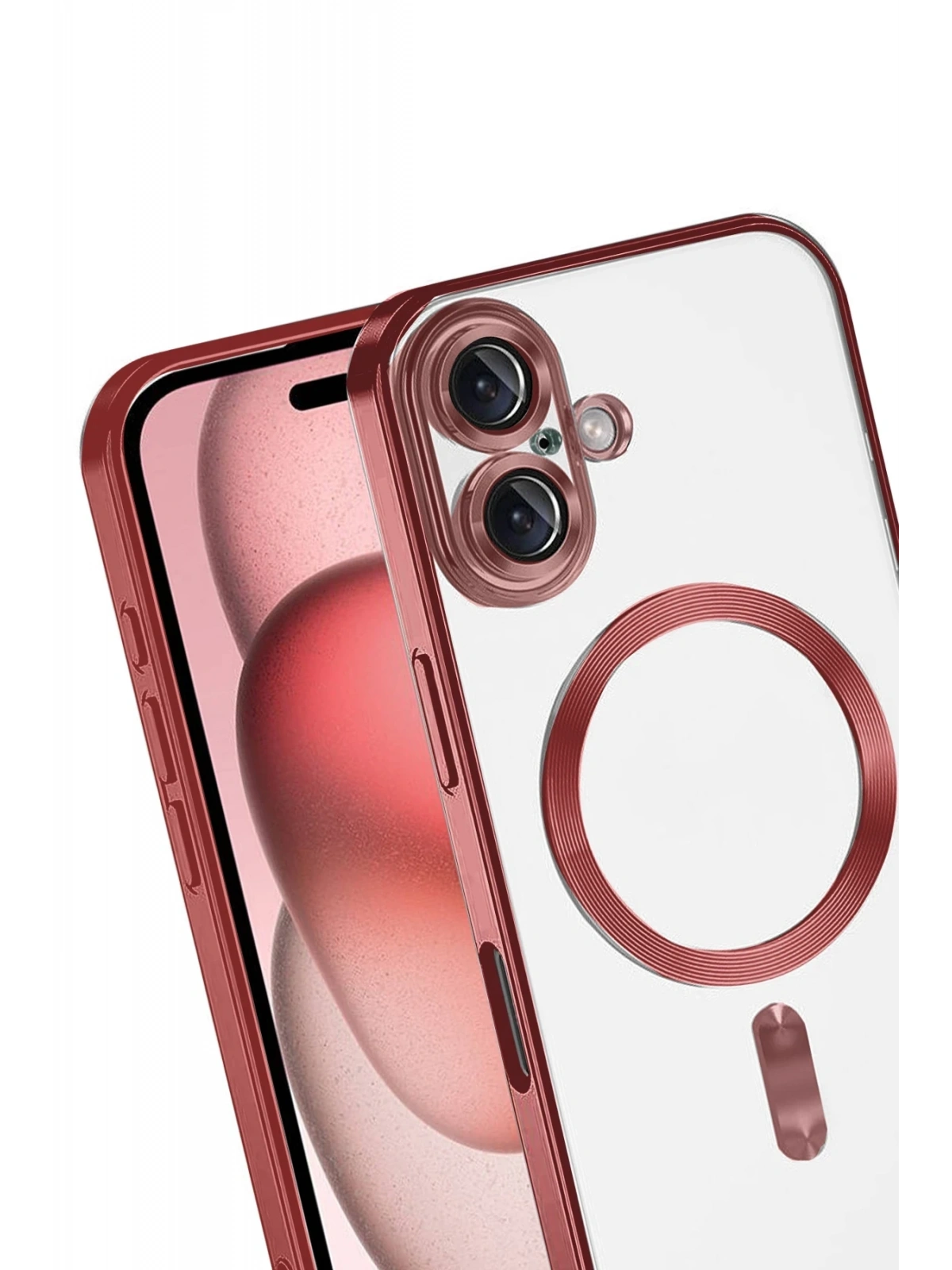 Newface Apple iPhone 17 Kross Magneticsafe Kapak - Kırmızı