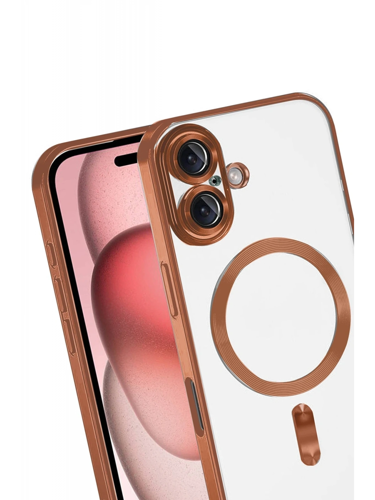 Newface Apple iPhone 17 Kross Magneticsafe Kapak - Turuncu
