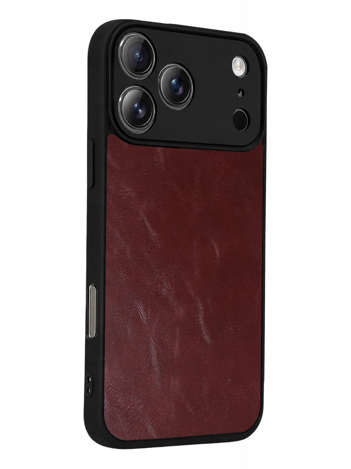 Newface Apple iPhone 17 Pro Aras Deri Kapak - Bordo