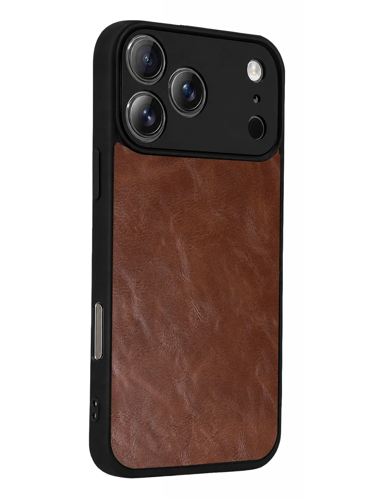 Newface Apple iPhone 17 Pro Aras Deri Kapak - Taba