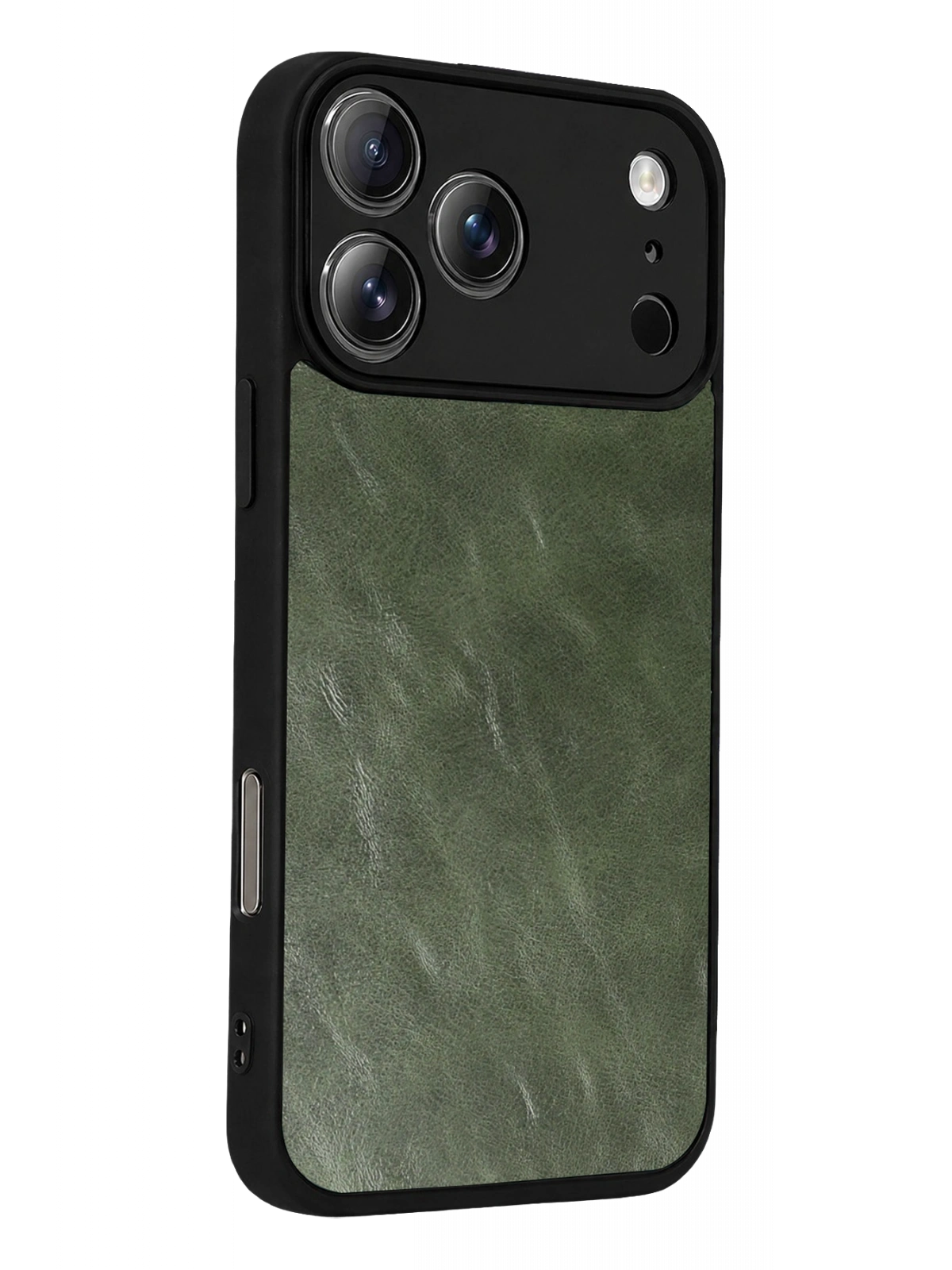 Newface Apple iPhone 17 Pro Aras Deri Kapak - Yeşil