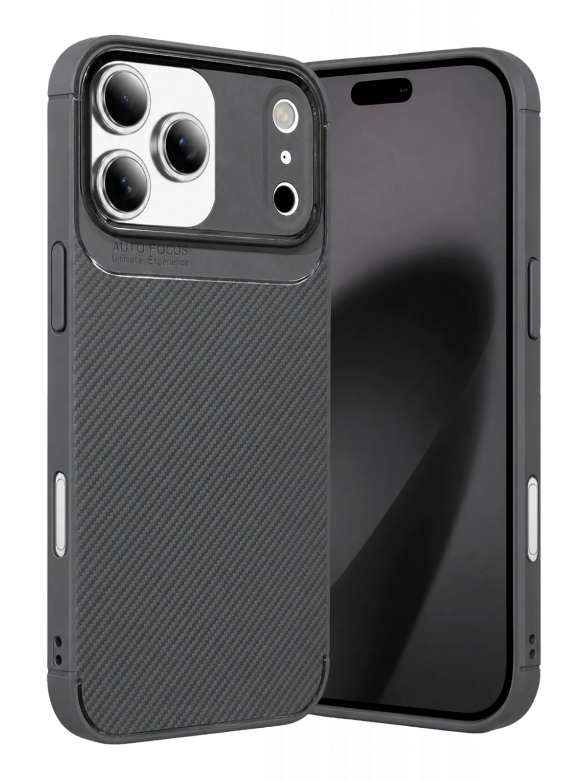 Newface Apple iPhone 17 Pro Auto Focus Karbon Kapak - Gri