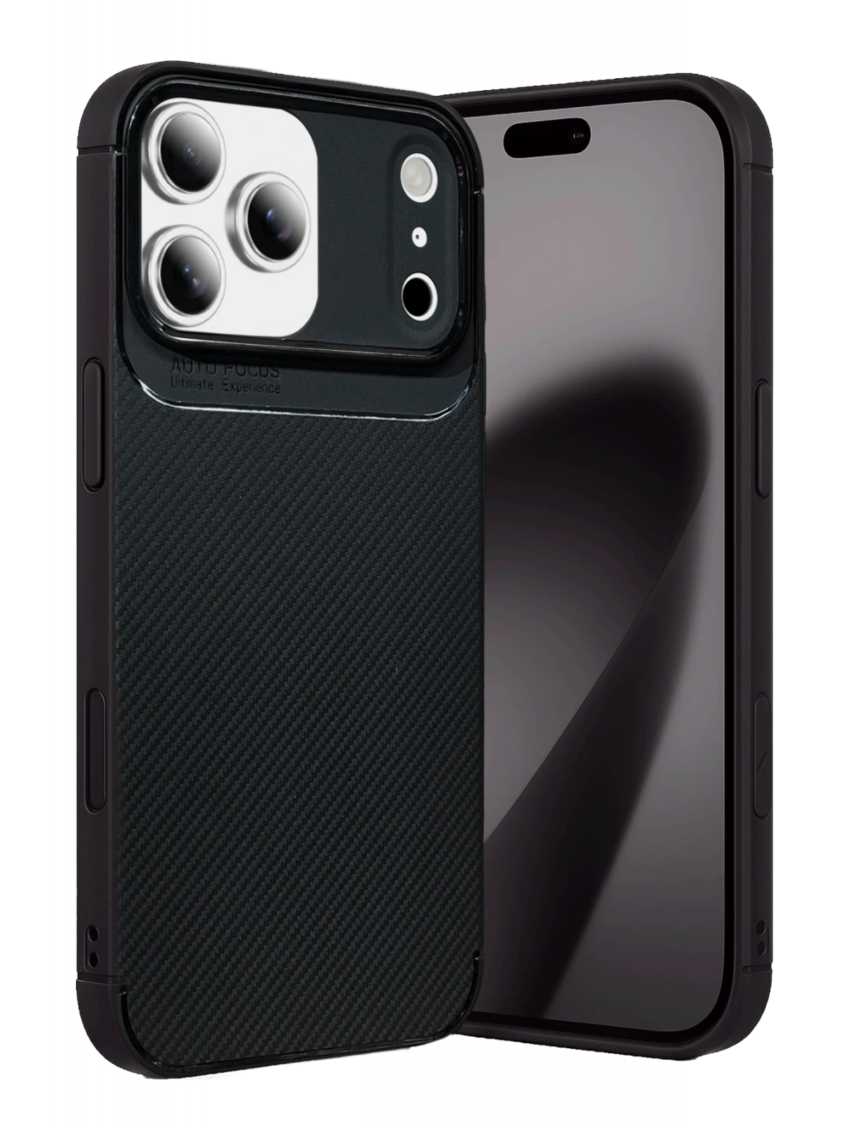 Newface Apple iPhone 17 Pro Auto Focus Karbon Kapak - Siyah