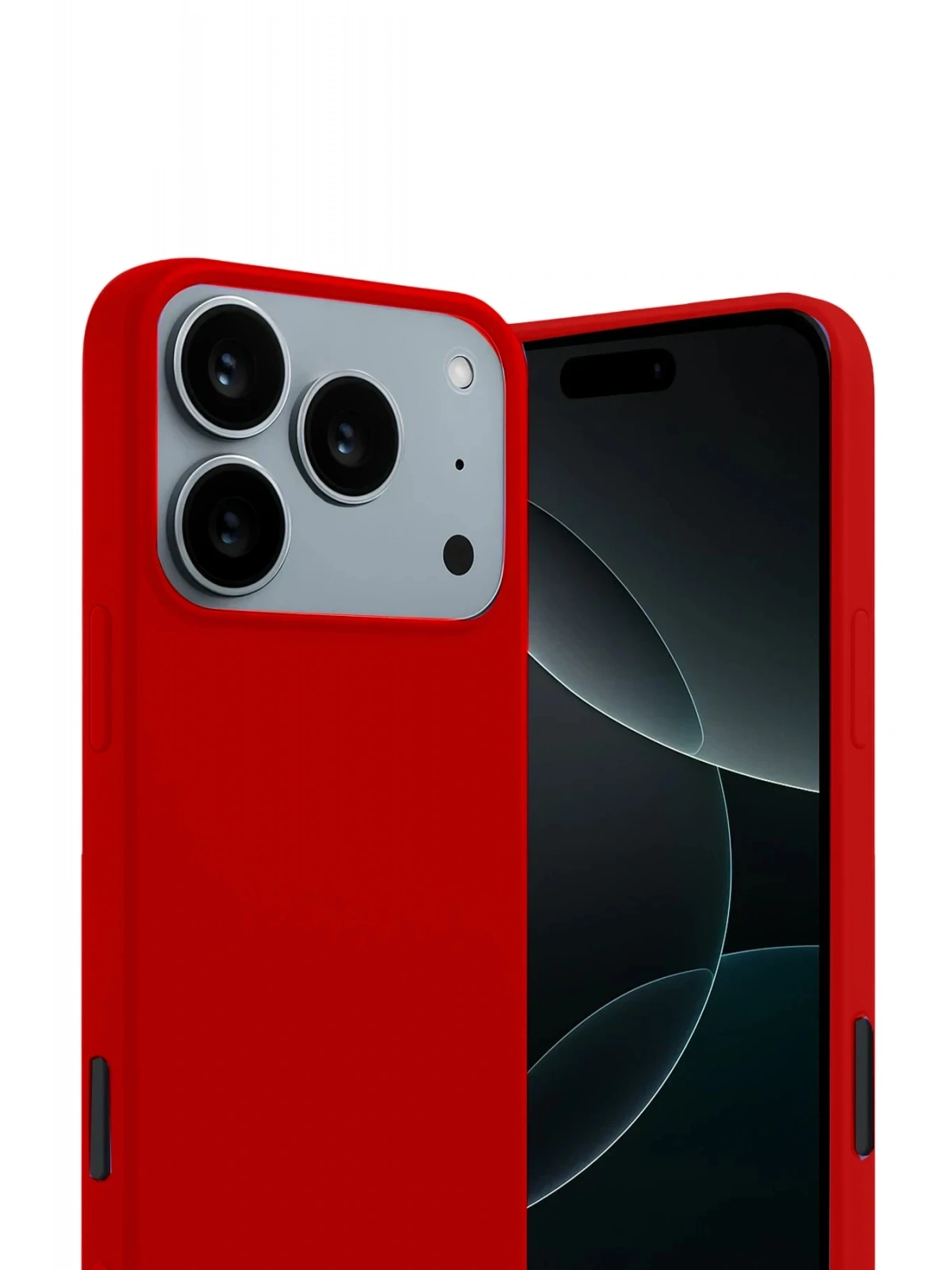 Newface Apple iPhone 17 Pro First Silikon - Kırmızı
