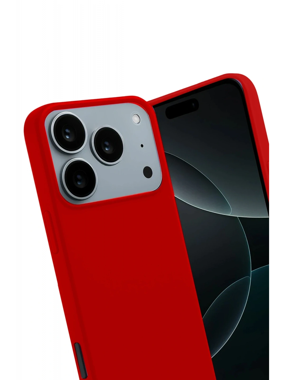 Newface Apple iPhone 17 Pro First Silikon - Kırmızı