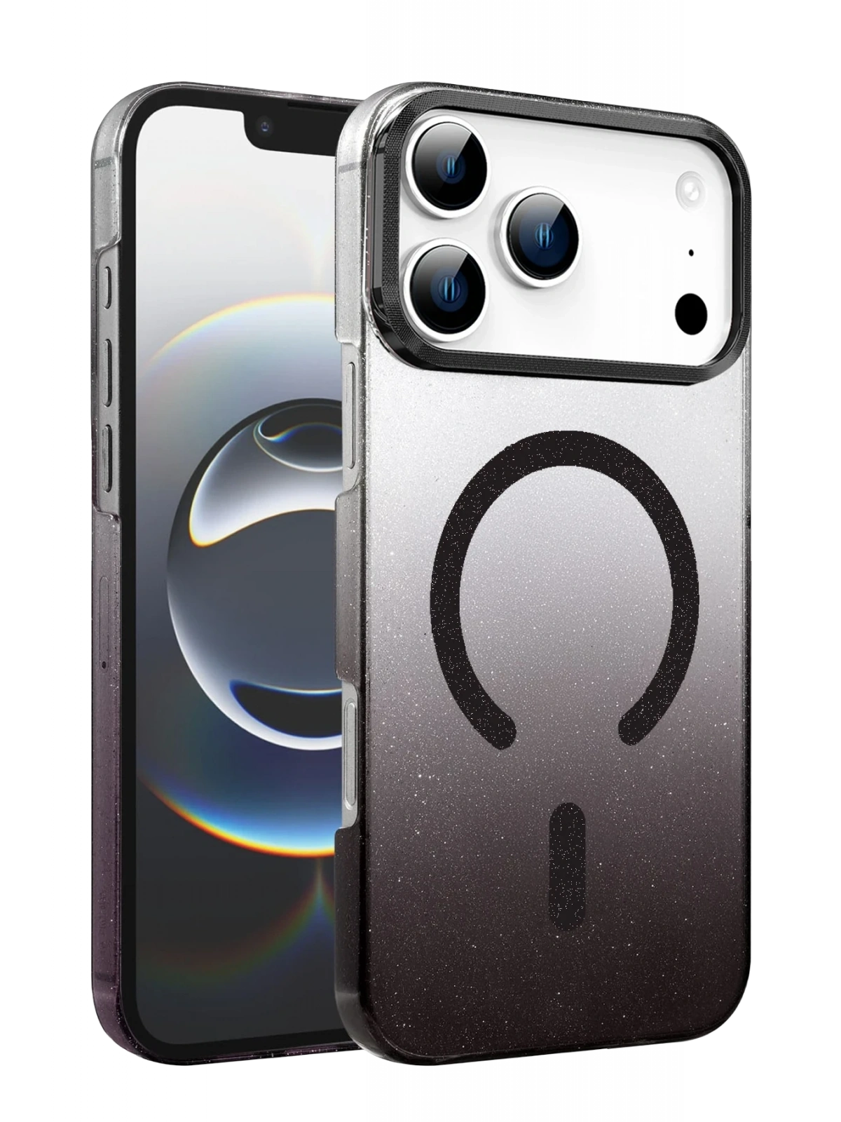 Newface Apple iPhone 17 Pro Glossy Magsafe Kapak - Siyah