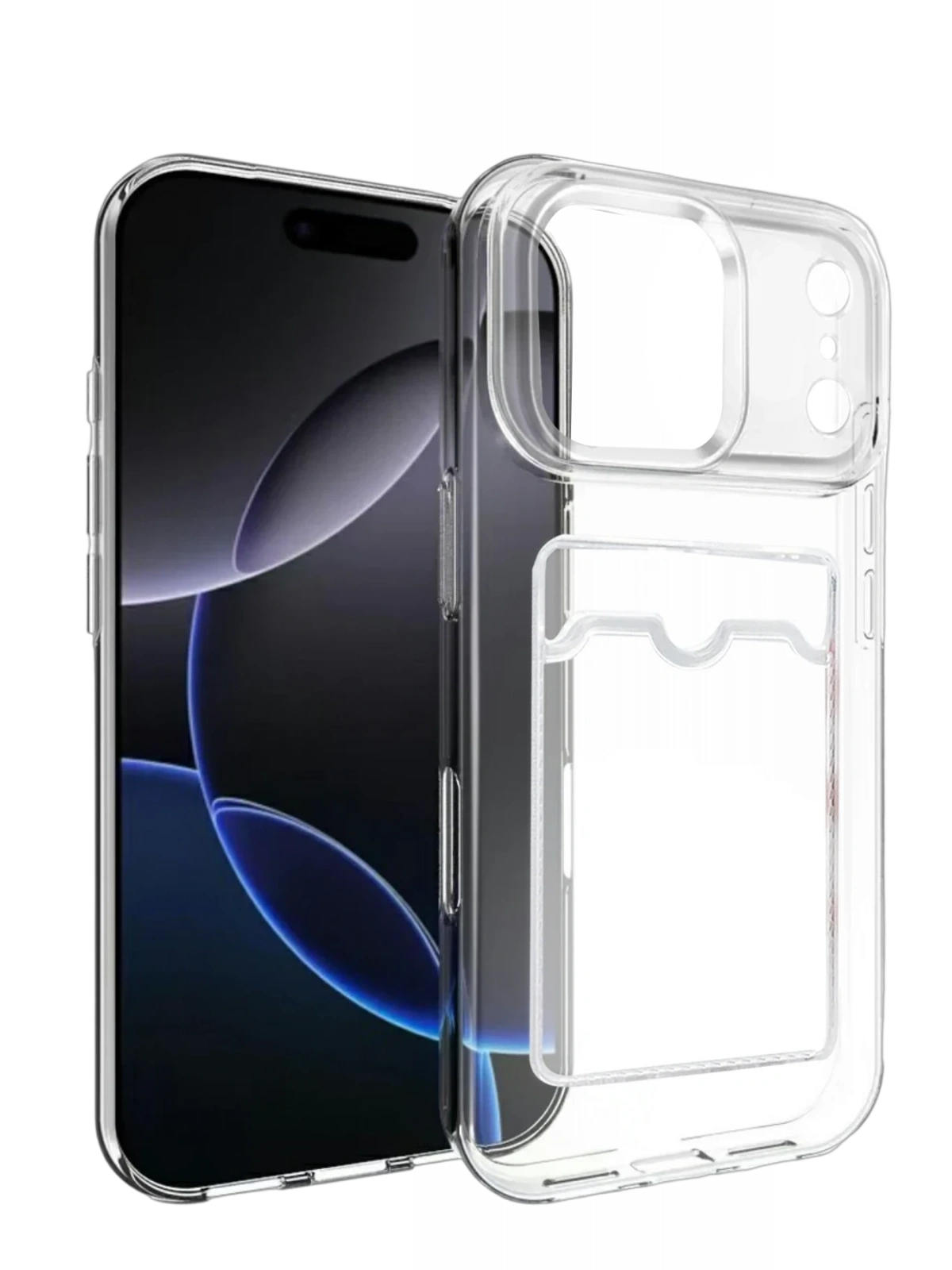 Newface Apple iPhone 17 Pro Kart Şeffaf Silikon - Şeffaf