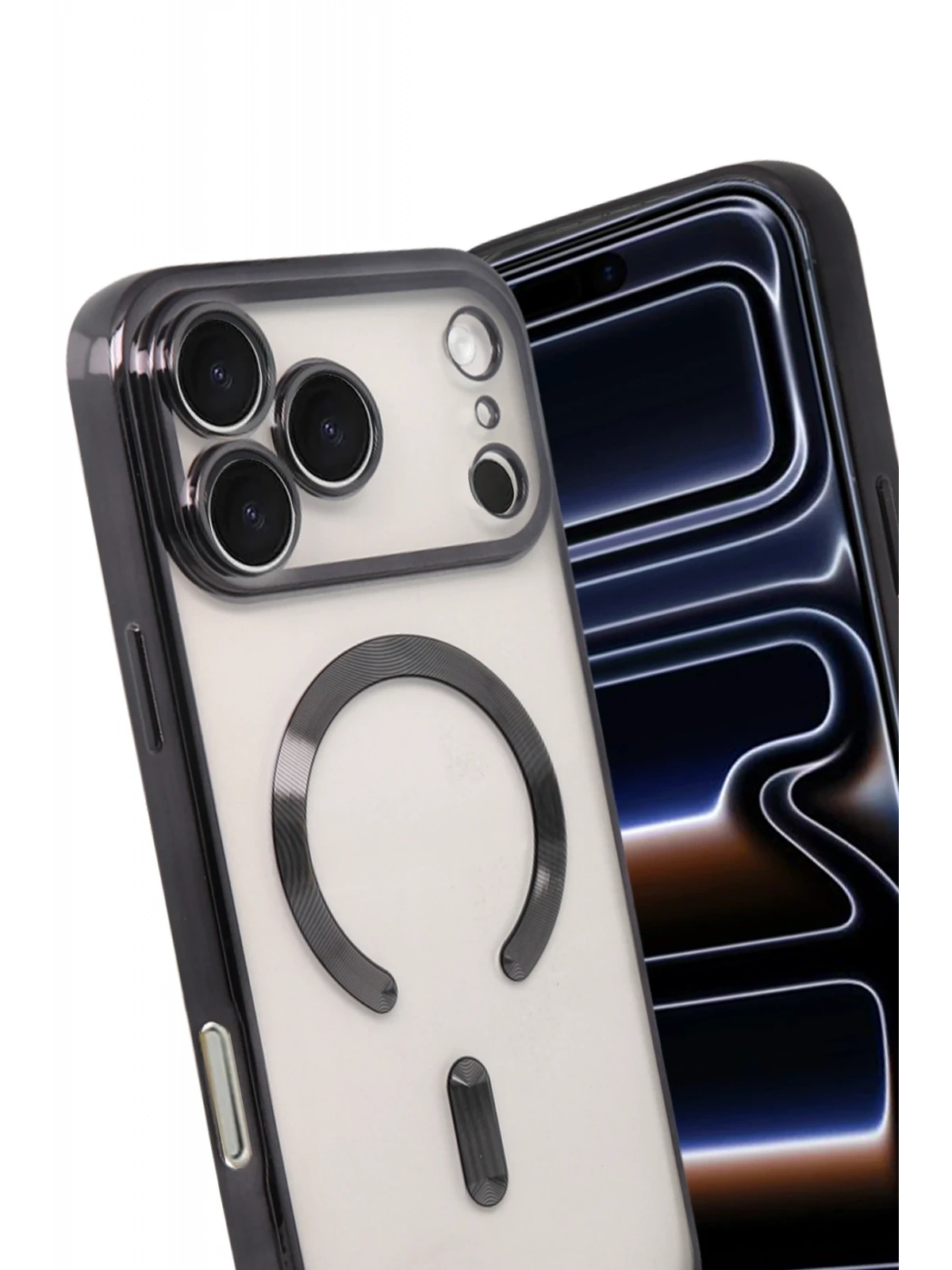 Newface Apple iPhone 17 Pro Kross Magneticsafe Kapak - Siyah