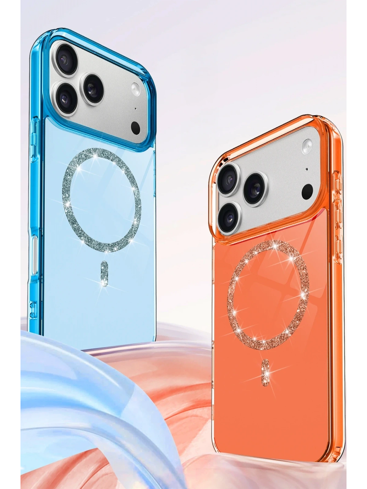 Newface Apple iPhone 17 Pro Live Diamond Magsafe Kapak - Siyah