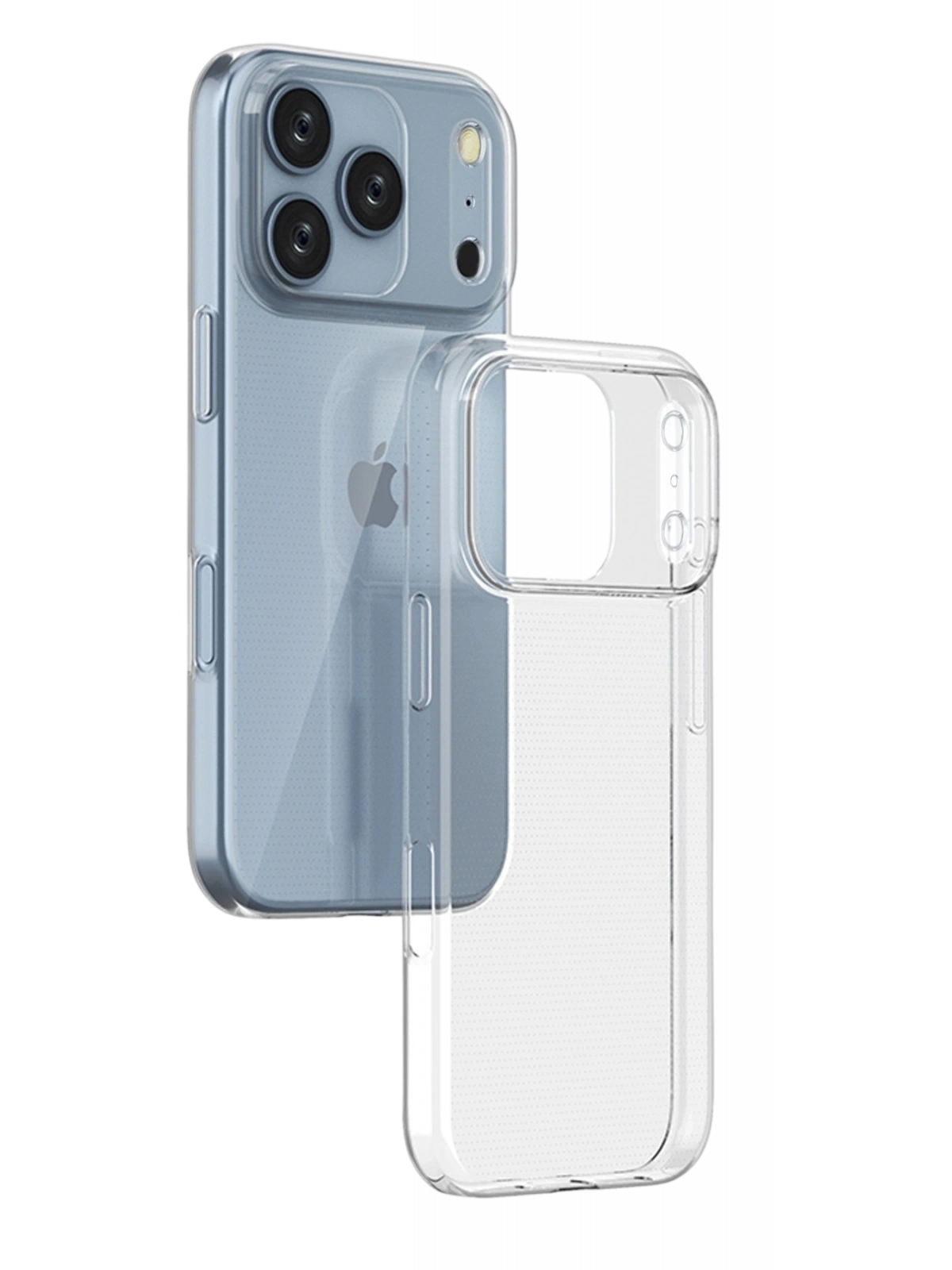 Newface Apple iPhone 17 Pro Lüx Şeffaf Silikon - Şeffaf