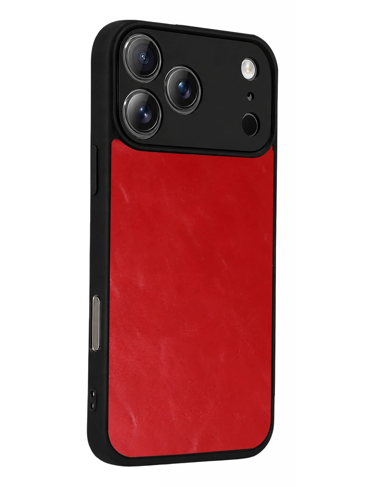 Newface Apple iPhone 17 Pro Max Aras Deri Kapak - Kırmızı