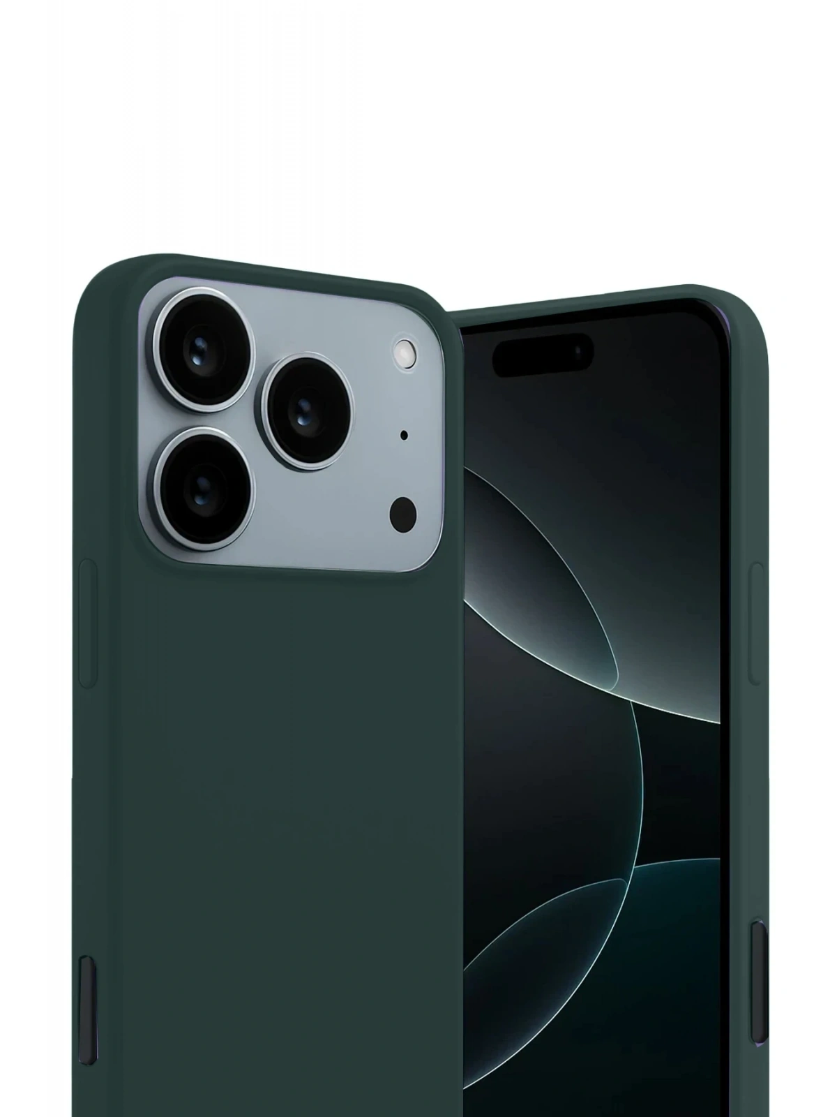 Newface Apple iPhone 17 Pro Max First Silikon - Koyu Yeşil