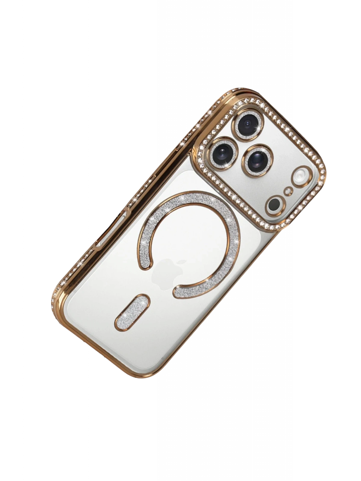 Newface Apple iPhone 17 Pro Max Joke Simli Magneticsafe Kılıf - Gold