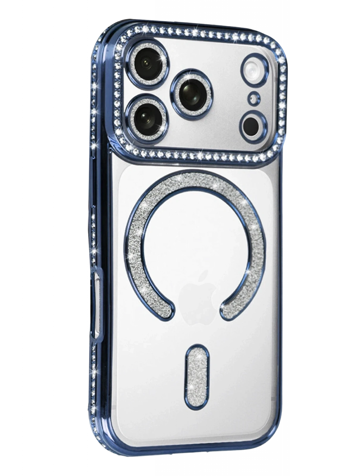 Newface Apple iPhone 17 Pro Max Joke Simli Magneticsafe Kılıf - Mavi