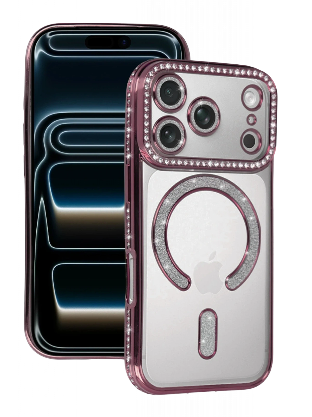 Newface Apple iPhone 17 Pro Max Joke Simli Magneticsafe Kılıf - Pembe