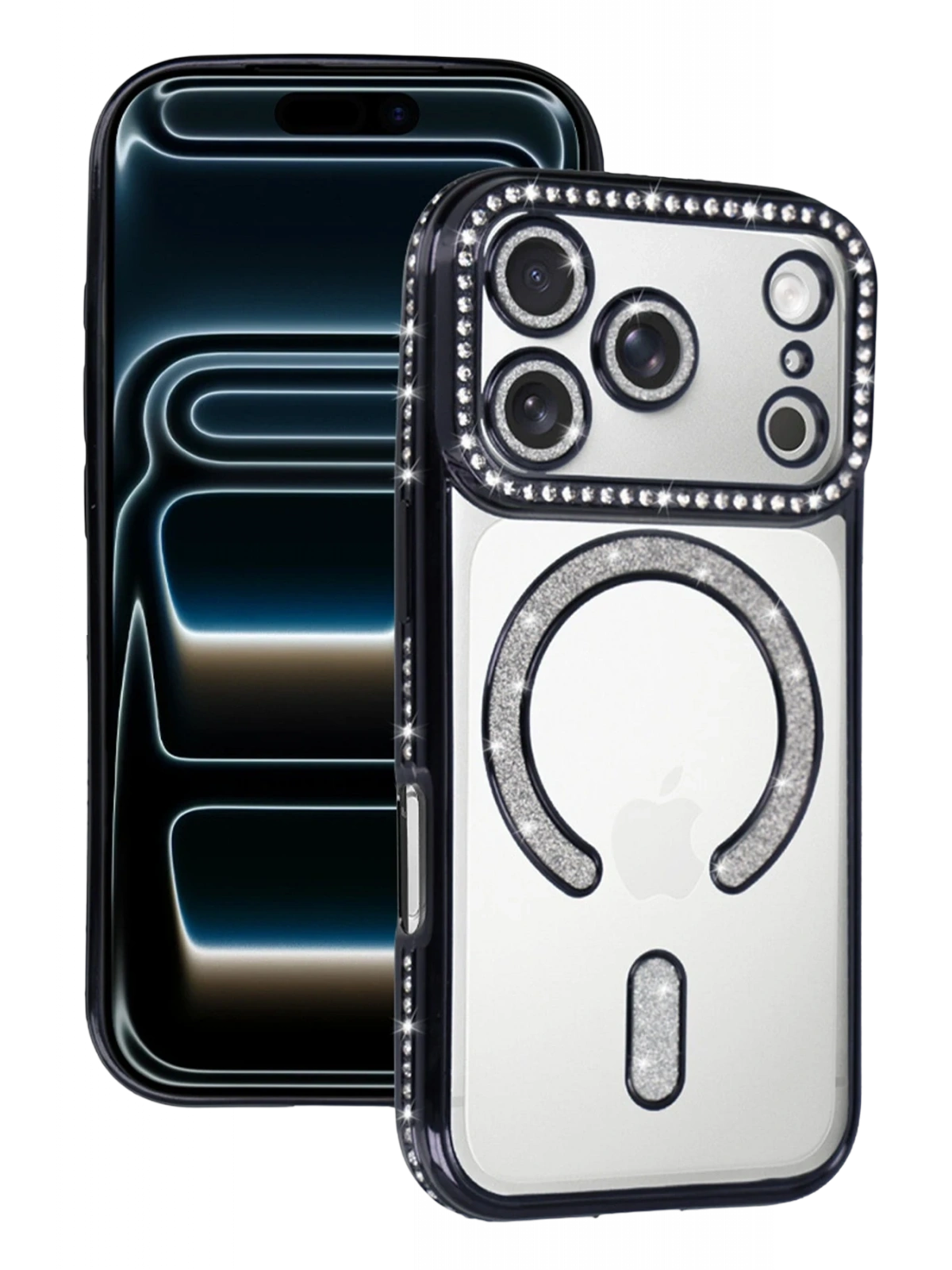 Newface Apple iPhone 17 Pro Max Joke Simli Magneticsafe Kılıf - Siyah
