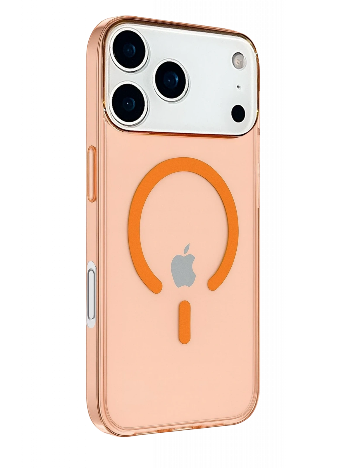 Newface Apple iPhone 17 Pro Max Kılıf Pc Real Magsafe Kapak - Turuncu