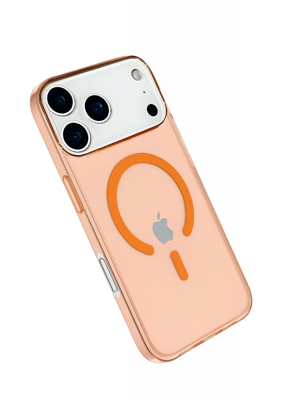 Newface Apple iPhone 17 Pro Max Kılıf Pc Real Magsafe Kapak - Turuncu