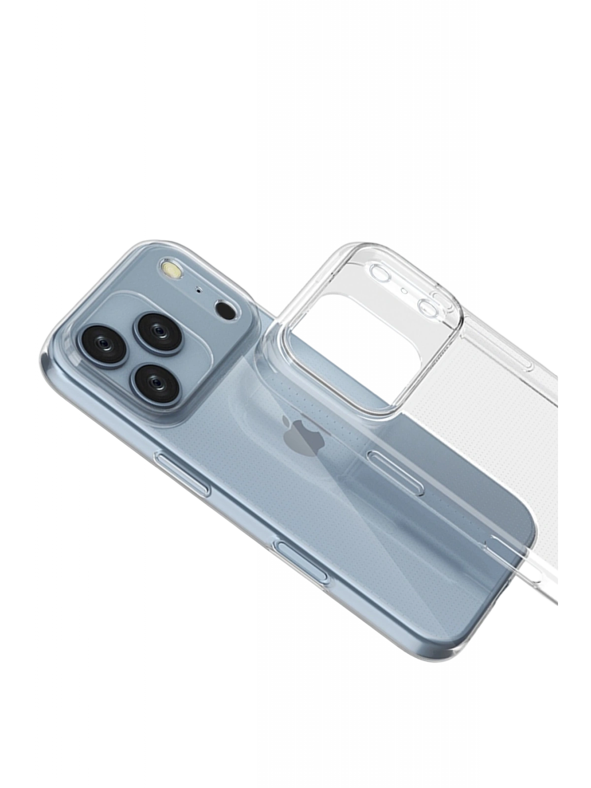 Newface Apple iPhone 17 Pro Max Lüx Şeffaf Silikon - Şeffaf