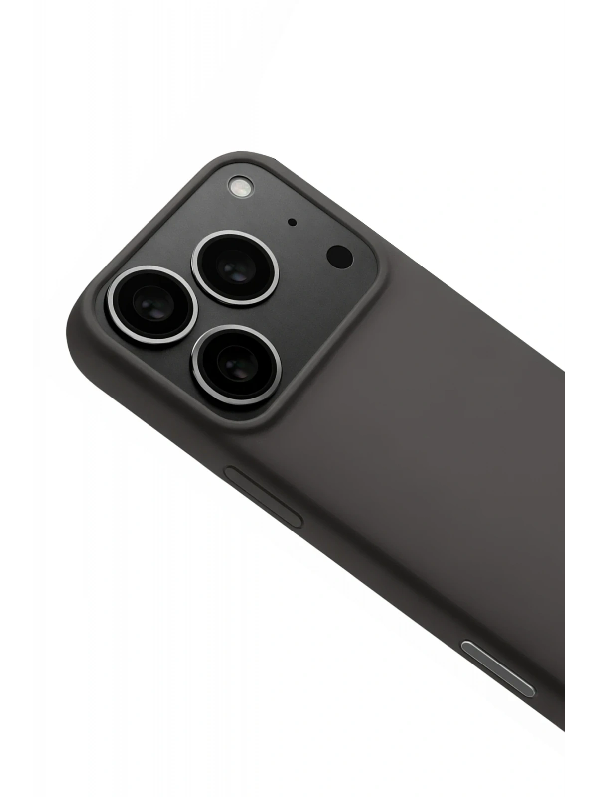 Newface Apple iPhone 17 Pro Max Nano içi Kadife Silikon - Gri