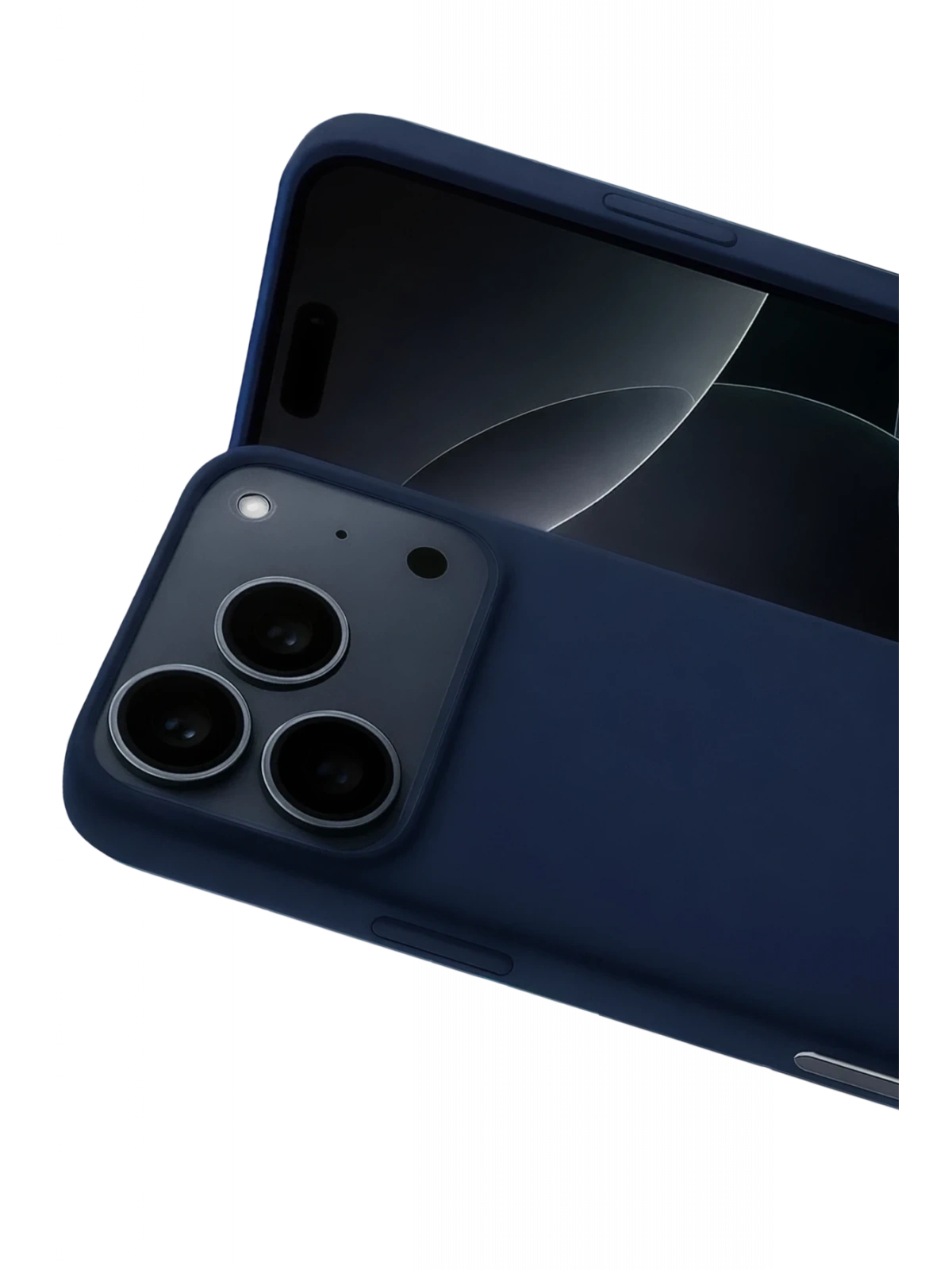 Newface Apple iPhone 17 Pro Max Nano içi Kadife Silikon - Lacivert