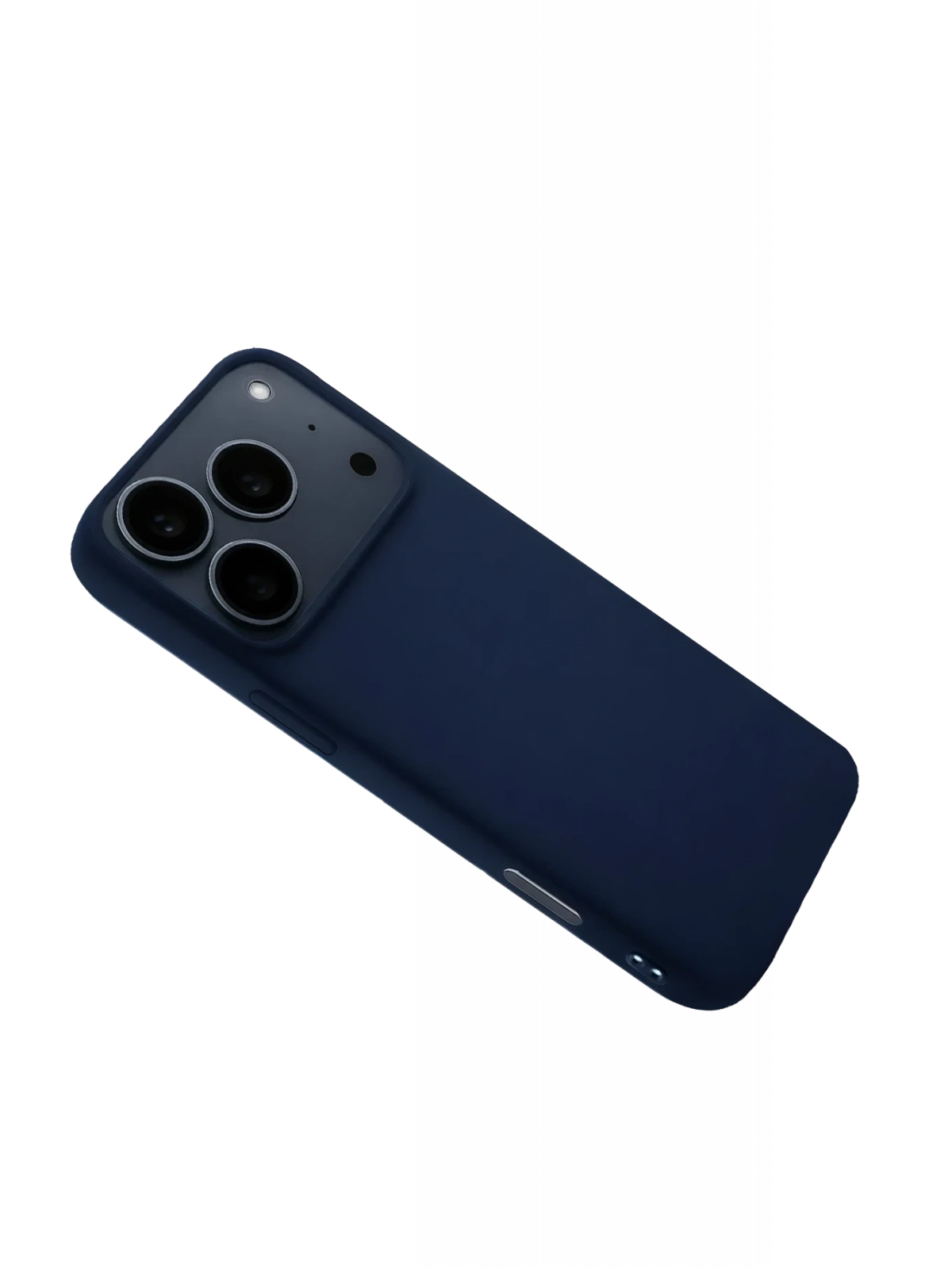 Newface Apple iPhone 17 Pro Max Nano içi Kadife Silikon - Lacivert