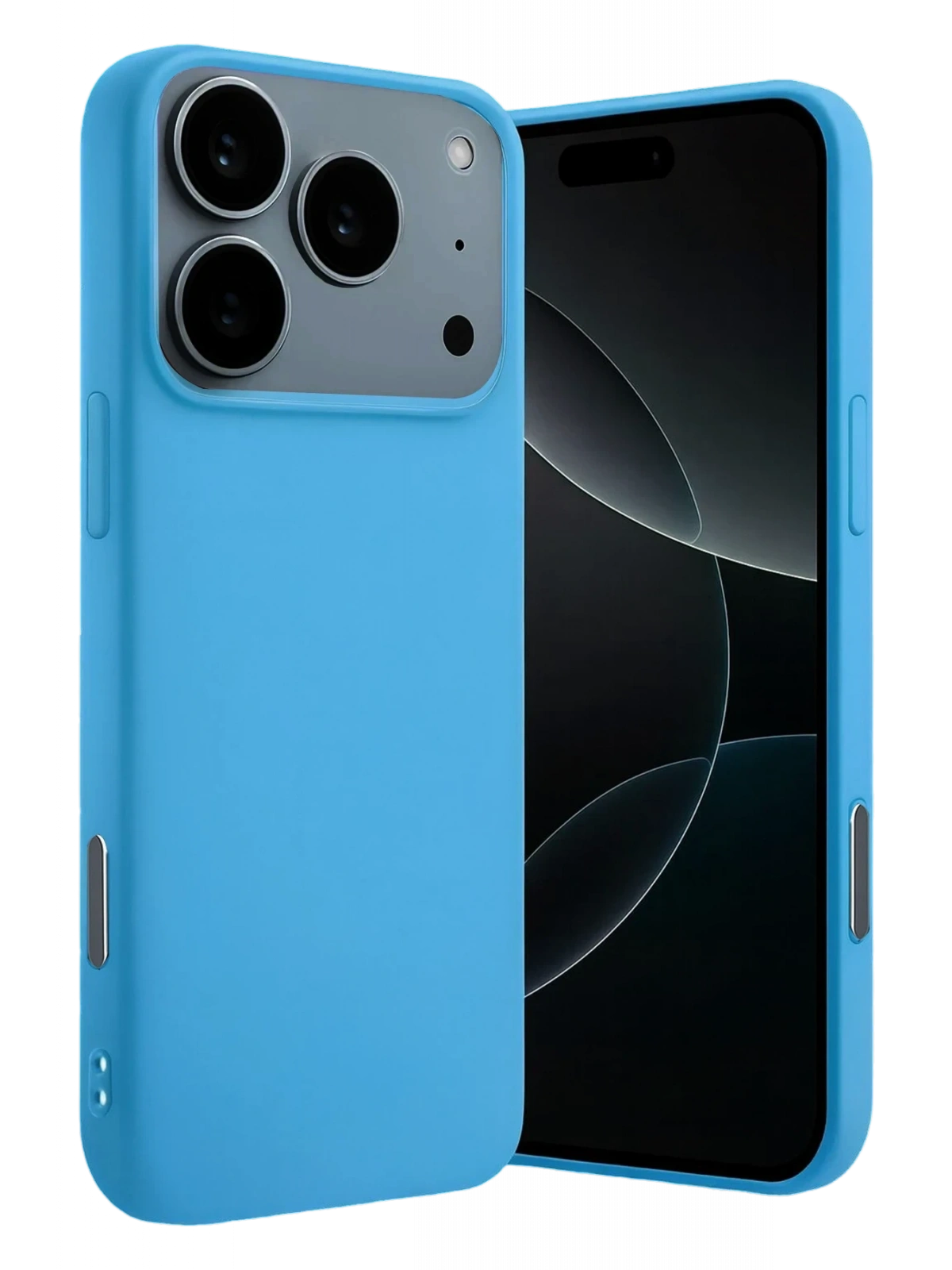 Newface Apple iPhone 17 Pro Max Nano içi Kadife Silikon - Mavi