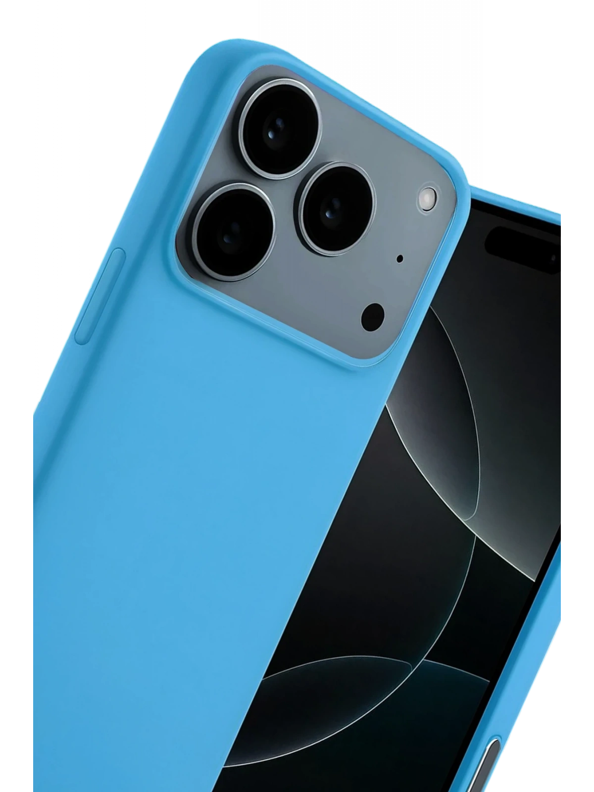 Newface Apple iPhone 17 Pro Max Nano içi Kadife Silikon - Mavi