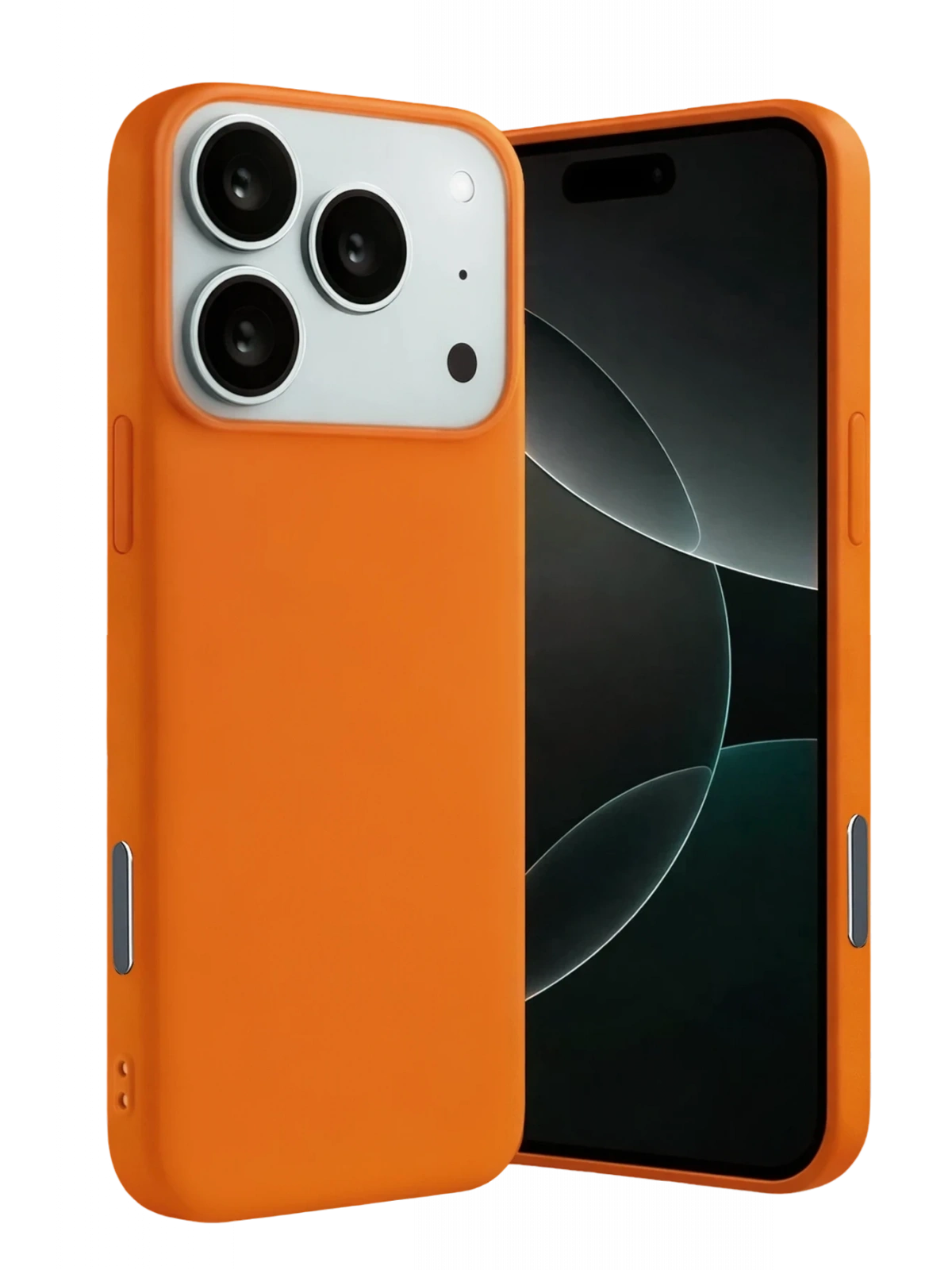 Newface Apple iPhone 17 Pro Max Nano içi Kadife Silikon - Turuncu