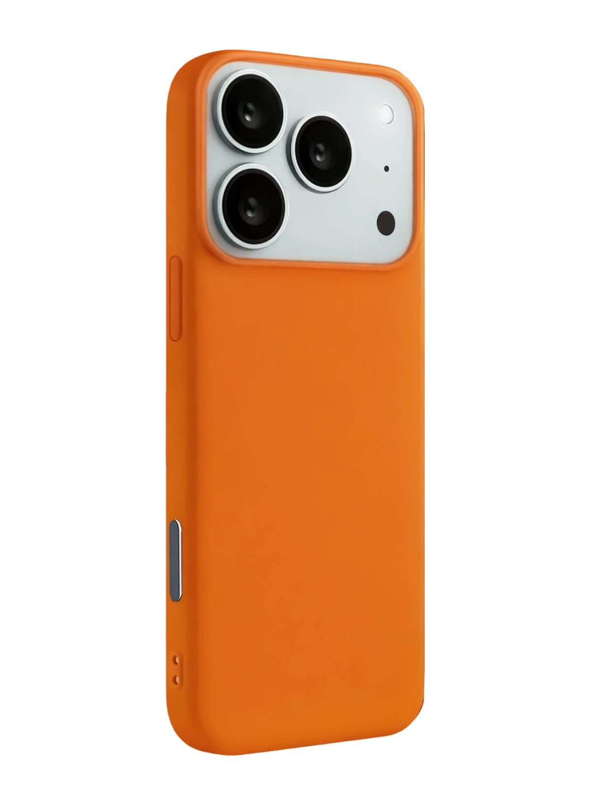 Newface Apple iPhone 17 Pro Max Nano içi Kadife Silikon - Turuncu