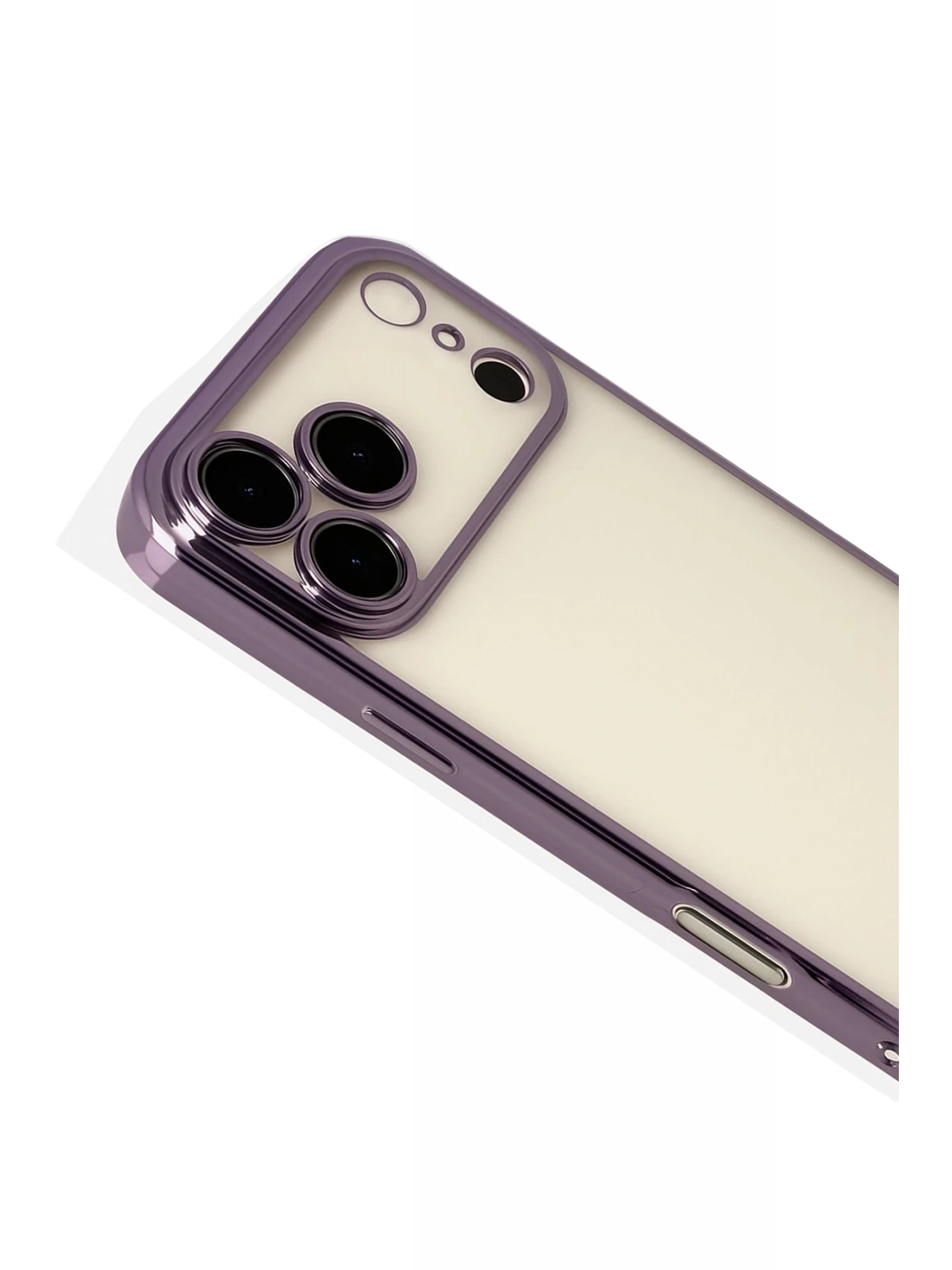 Newface Apple iPhone 17 Pro Max Razer Lensli Silikon - Mor