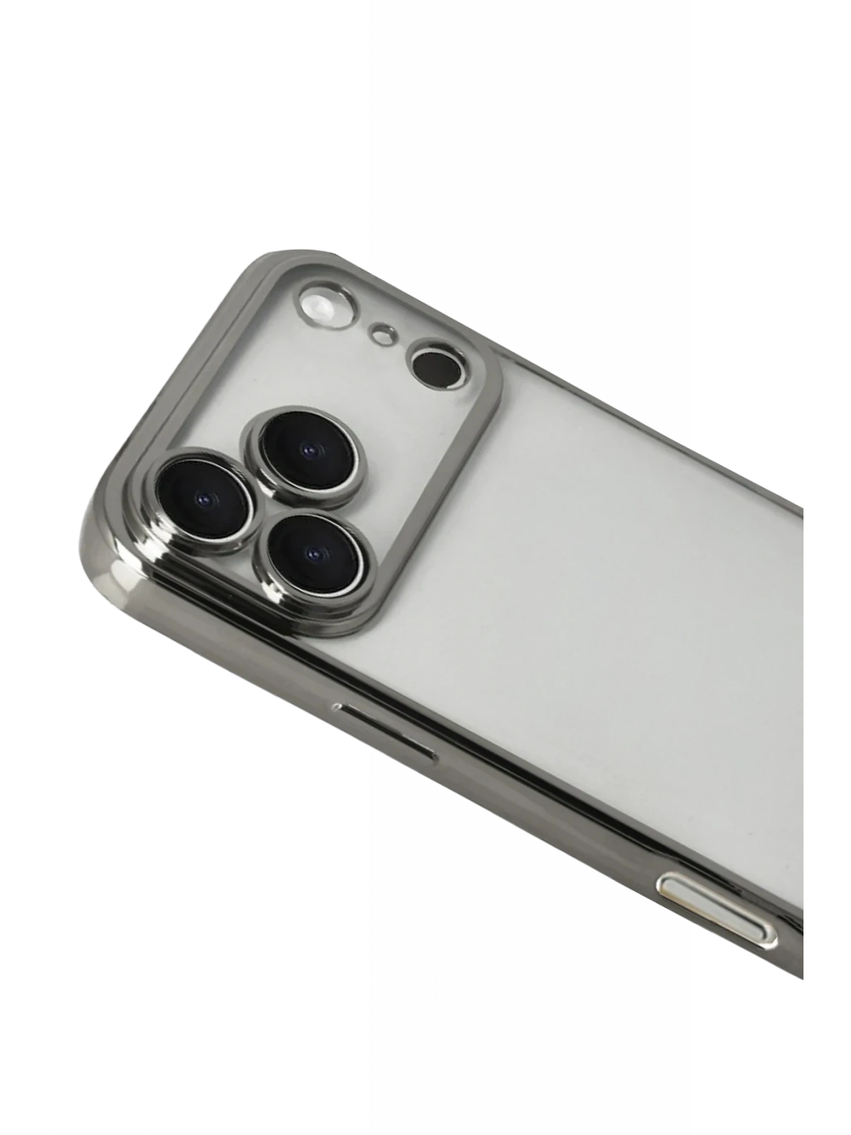 Newface Apple iPhone 17 Pro Max Razer Lensli Silikon - Titan Gri