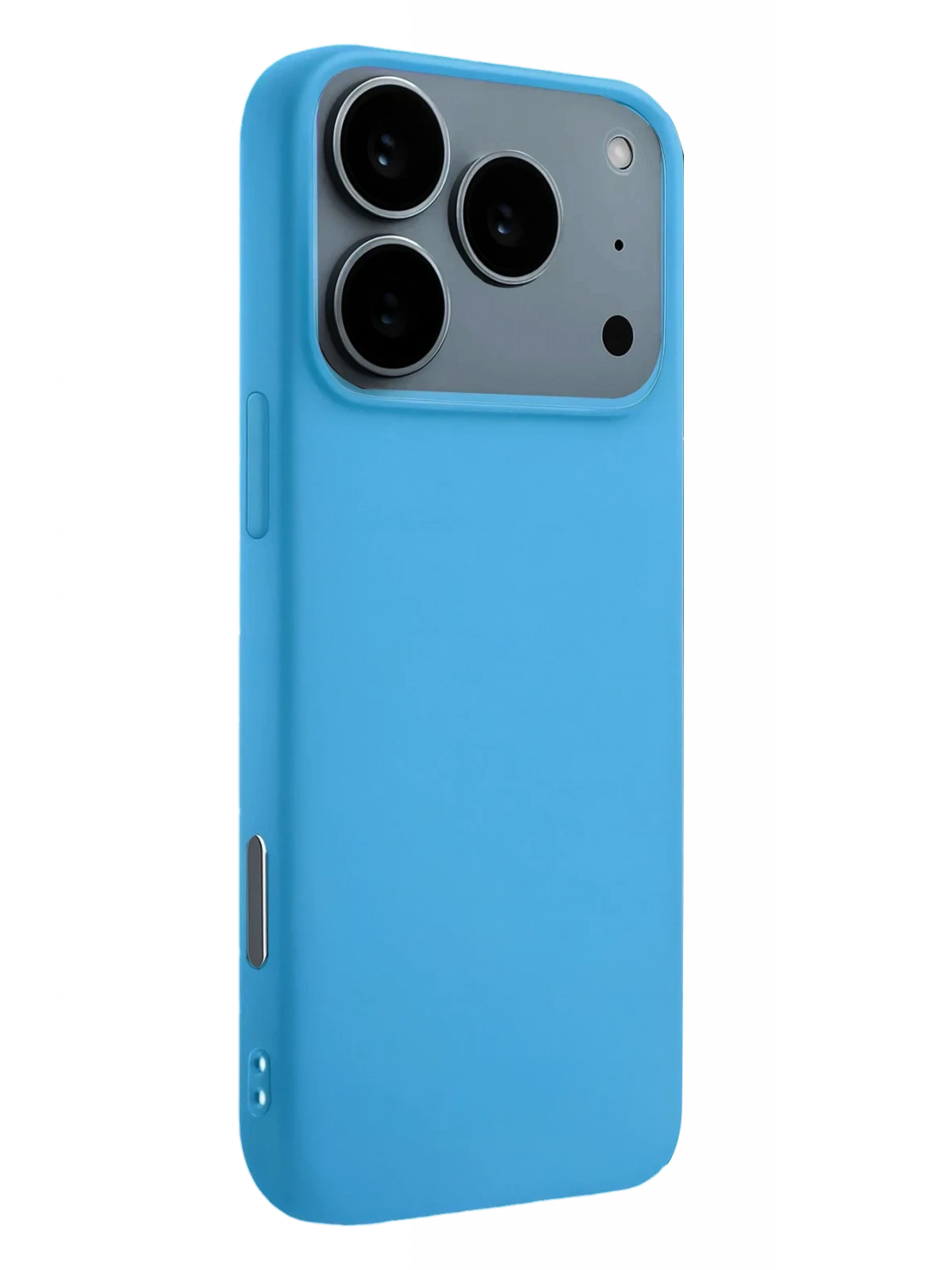 Newface Apple iPhone 17 Pro Nano içi Kadife Silikon - Mavi