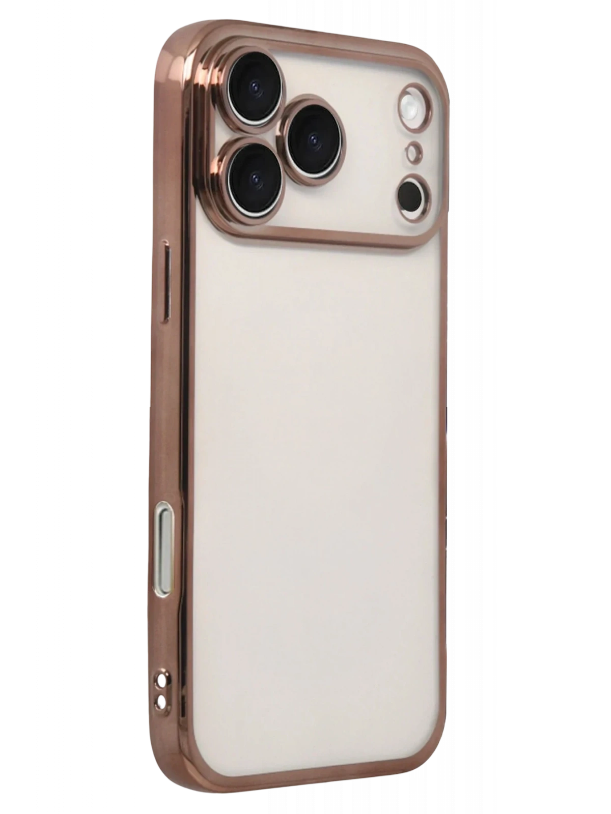 Newface Apple iPhone 17 Pro Razer Lensli Silikon - Çöl Titanyum
