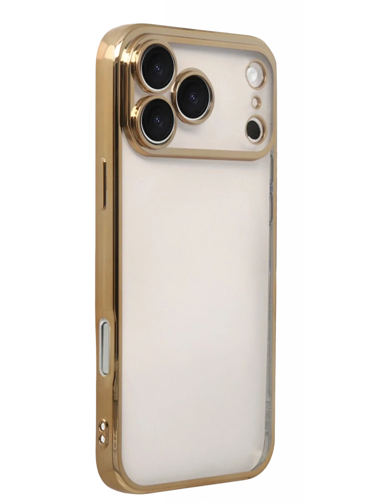 Newface Apple iPhone 17 Pro Razer Lensli Silikon - Gold