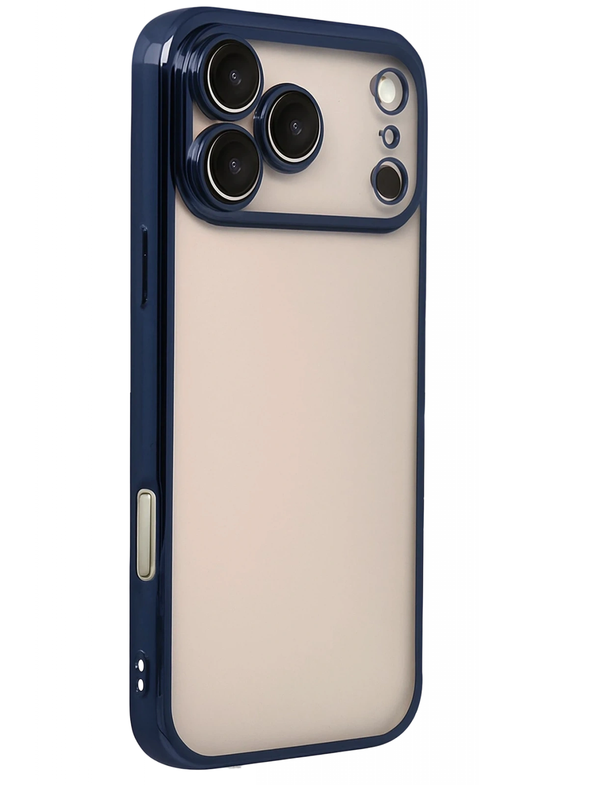 Newface Apple iPhone 17 Pro Razer Lensli Silikon - Lacivert