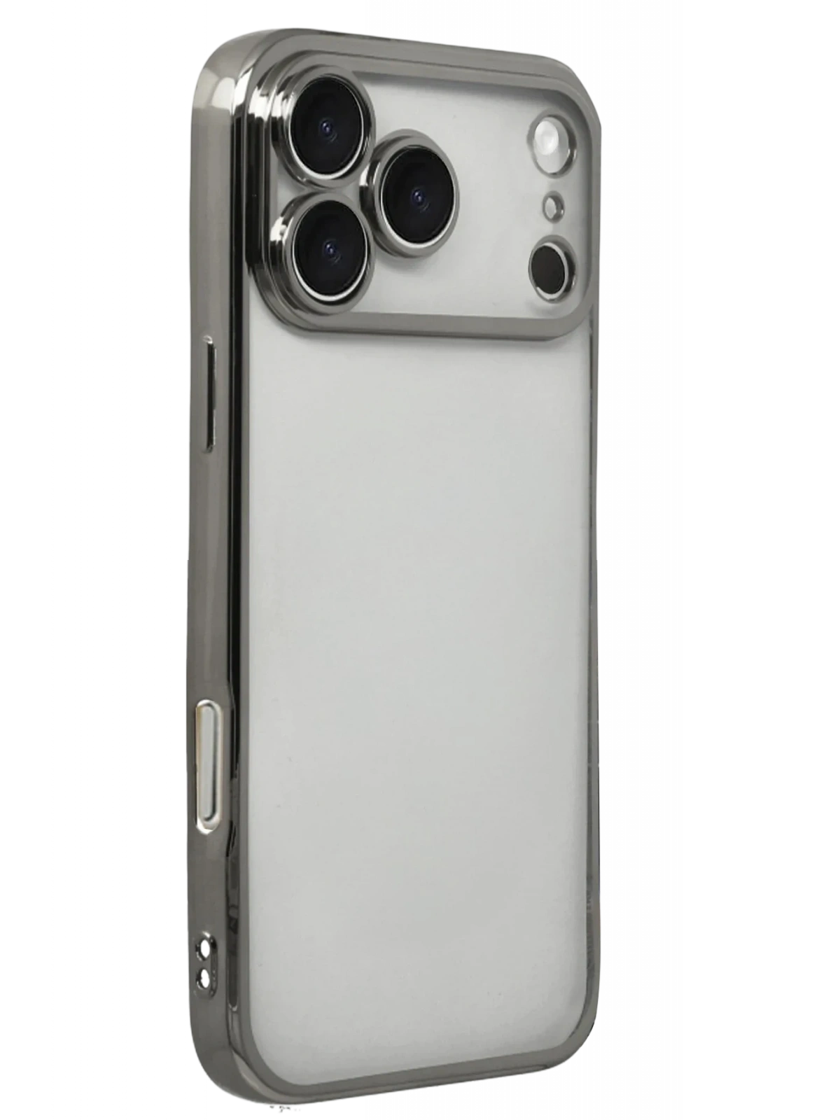 Newface Apple iPhone 17 Pro Razer Lensli Silikon - Titan Gri