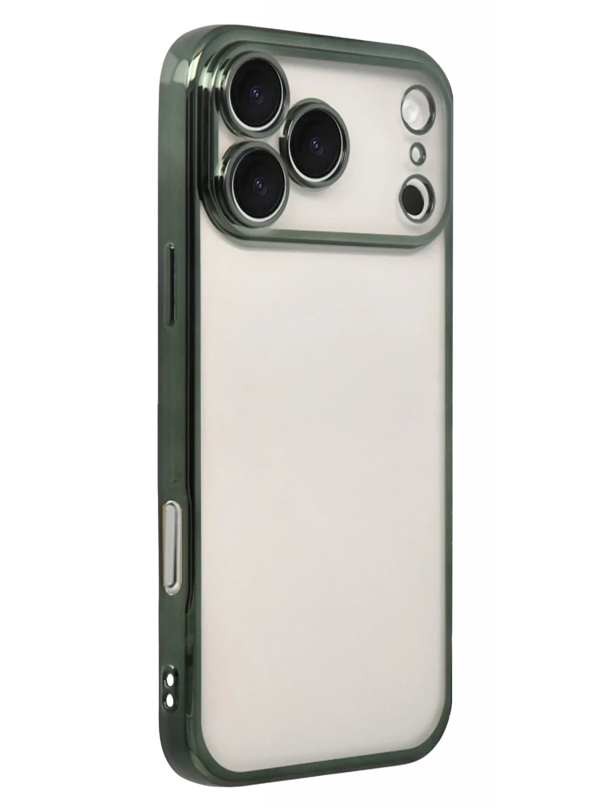 Newface Apple iPhone 17 Pro Razer Lensli Silikon - Yeşil