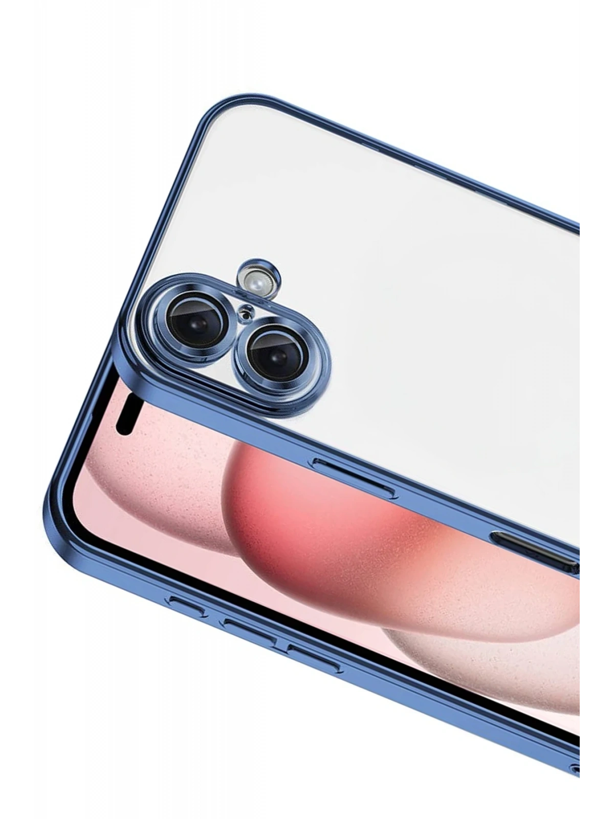 Newface Apple iPhone 17 Razer Lensli Silikon - Açık Mavi
