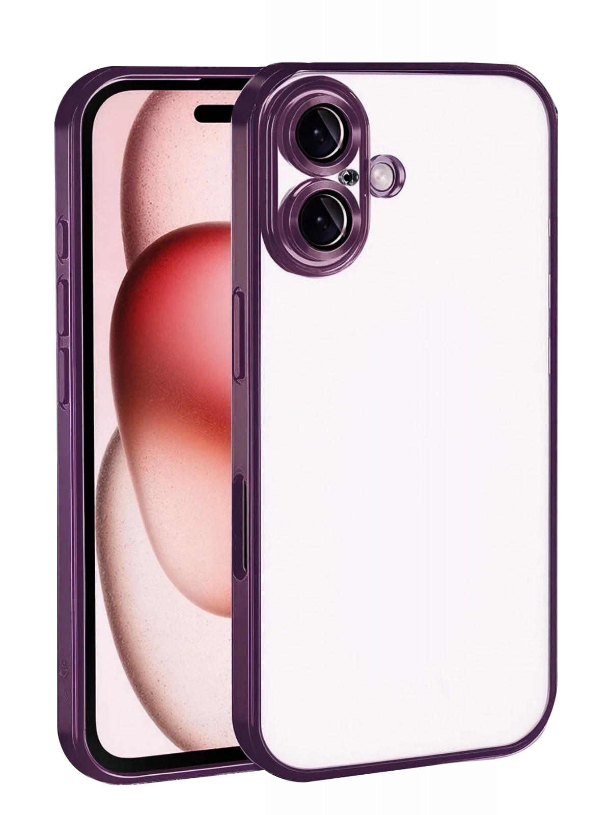 Newface Apple iPhone 17 Razer Lensli Silikon - Açık Mor
