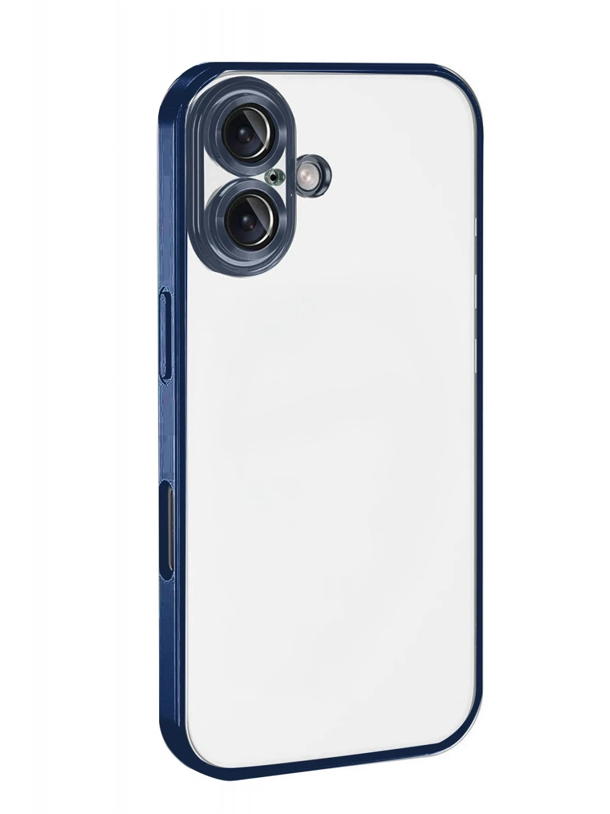 Newface Apple iPhone 17 Razer Lensli Silikon - Lacivert